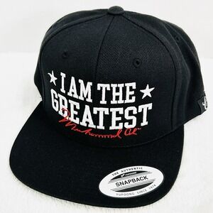 Muhammad Ali Contenders I Am The Greatest Hat Cap Snapback Adjustable Black